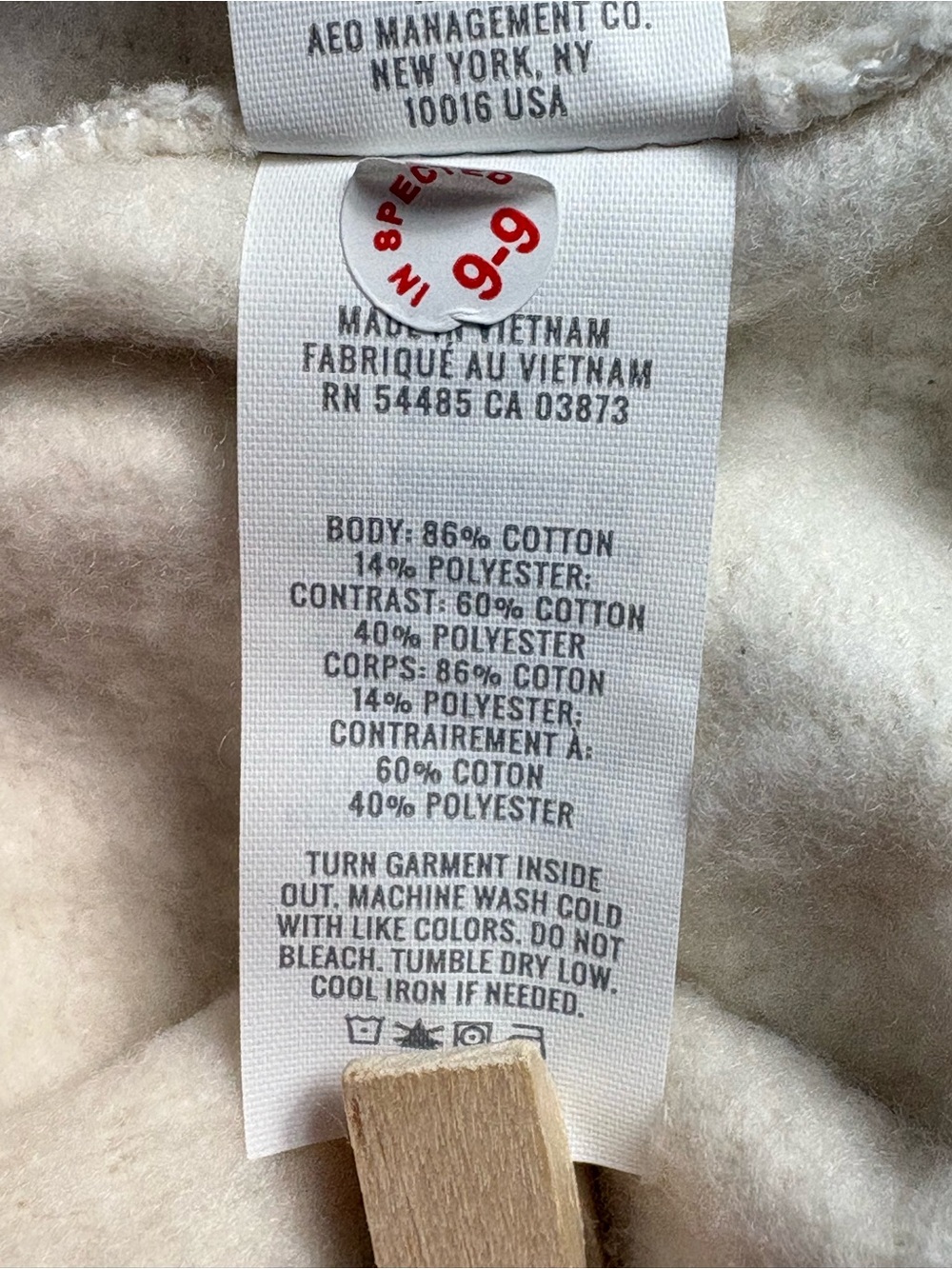 NWT Aerie Real Good Waffle Knit Accent Oversized Crewneck Sweatshirt Cream XXL - Picture 8 of 9